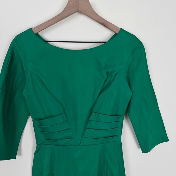 Vintage 40s 50s Cocktail Mini Midi Dress Mid Century Modern Formal Party MCM - Picture 2 of 7